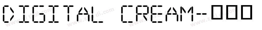 Digital cream字体转换